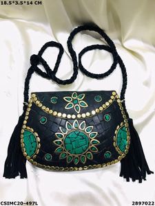 Bolso de Mano de Diseño Artesanal para Mujer, Mosaico Metálico Multicolor, Estilo Elegante para la Noche - Product Image 2