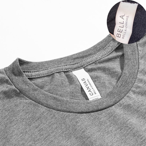 เสื้อยืดแขนสั้นทรงเข้ารูป Bella Canvas Tri-blend เนื้อผ้านุ่ม พิมพ์ลายโลโก้แบบดิจิทัล 50% โพลีเอสเตอร์ 25% ผ้าฝ้าย Airlume 25% เรยอน - Product Image 5