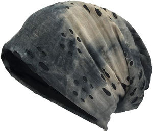 Asequible Asid Wash Venta al por mayor Estilo desgastado Hombres Mujeres Moda Long Slouchy Beanie Sombreros Oversized Baggy Beanies Gorras - Product Image 1