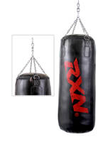 Sacs de frappe classiques traditionnels remplis d'eau lourde/de sable 45kg cuir synthétique de haute qualité de 6 pieds pour la boxe du fournisseur indien