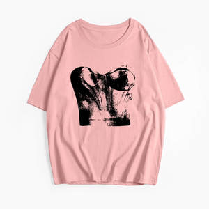 Camisetas Estampadas de Algodón para Mujer, Ropa Casual, Tops Cortos para Mujer en Color Sólido para Venta en Línea - Product Image 1