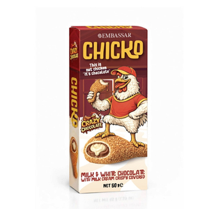 Chocolate Blanco y con Leche de Primera Calidad con Cubierta Crujiente, Delicia Gourmet, Crujiente y Delicioso - Product Image 3