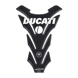 Copertura Serbatoio Bici in Resina 3D Effetto Carbonio per Ducati con Protezione Adesiva - Product Image 1