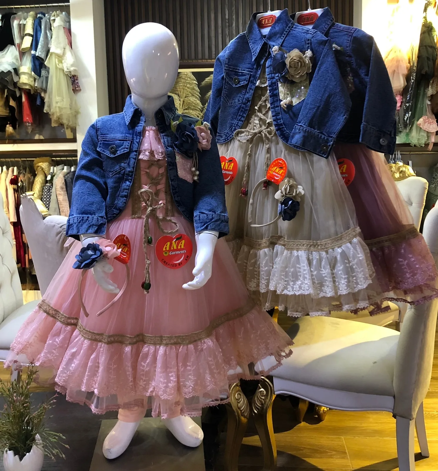 Джинсовое платье sutli koti, мягкие хлопковые платья, Новое Детское Цветочное платье принцессы, оптовая продажа детской одежды
