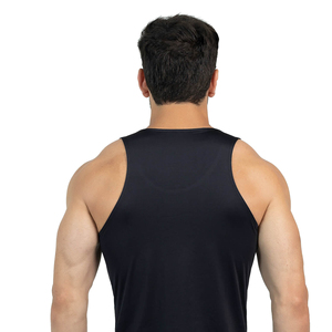 IHTESHAM SPORTS Débardeur de sport pour homme en polyester/coton respirant de qualité supérieure, sur mesure - Style musculaire sans manches - Product Image 5