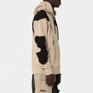 Sweat à capuche unisexe surdimensionné décontracté personnalisé 2025, doublure non tissée imperméable, broderie hivernale, 100% coton, poche - Product Image 4