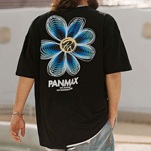 Última venta al por mayor 220g peso pesado hombres algodón camiseta más tamaño liso hombres camisetas para la venta en línea - Product Image 2