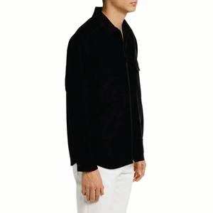 Listo para enviar cheques algodón verano personalizado venta al por mayor camisa negra de manga larga Camisa de franela a cuadros chaqueta para hombres - Product Image 3