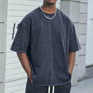 Top High Quality Cotton Custom T Shirt for Men <b>Blank</b> High Impact Heavy <b>Weight</b> Oversized Tshirt Printing Men's T-Shirts - Product Image 5