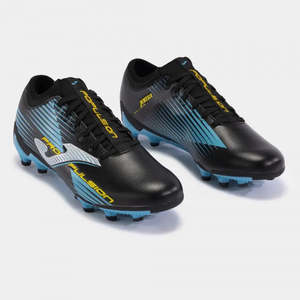 รองเท้าสตั๊ดฟุตบอลสำหรับผู้ชาย JOMA รุ่น Propulsion FG สำหรับสนามในร่ม สีดำ/น้ำเงิน ทำจากหนังแท้และวัสดุสังเคราะห์ ปรับแต่งได้ - Product Image 2