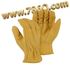 ถุงมือขับรถหนังแพะกันน้ำและกันลมสวมถุงมือให้ความอบอุ่นในฤดูหนาว - Product Image 1