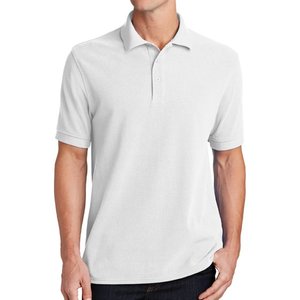 Novedad de verano, polos de manga corta para hombre, ropa de trabajo de Color sólido, Camiseta de algodón, jersey de solapa informal, ropa, Tops, azul y blanco - Product Image 1