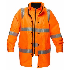 Veste de sécurité réfléchissante haute visibilité pour hommes, certifiée CE, pour travaux miniers, imperméable, pour travaux d'hiver, chantier de construction - Product Image 3