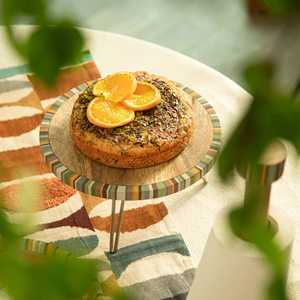 Support à gâteau en bois, plateau à gâteau, plateau de service, dôme, plateau de service à dessert en bois d'acacia avec couvercle - Product Image 2