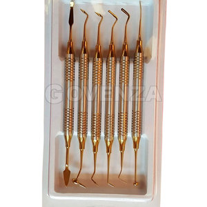 Juego de Instrumentos Dentales para Rellenos de Composite, Manual, de Acero Inoxidable Pulido, Herramientas para Examen y Cirugía Oral - Product Image 6