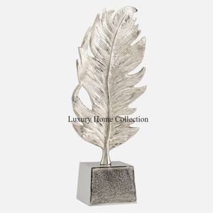 Moderno Color plata brillante pulido atractivo aspecto escultura hecha a mano aluminio fundido Mesa elegante diseñador atractivo aspecto - Product Image 1