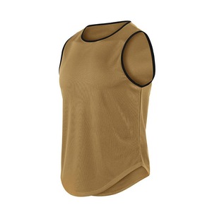 Chaleco de verano sólido de colores para hombre, camiseta sin mangas, Fitness, correr, entrenamiento, ocio, poliéster, transpirable, gimnasio, chaleco deportivo para hombre - Product Image 4