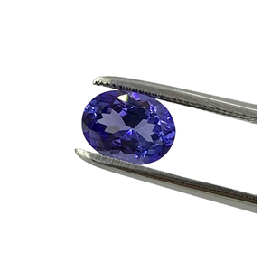 อัญมณี Tanzanite หรูหราของแท้100% เจียระไนรูปไข่กึ่งสังเคราะห์และขัดเงา - Product Image 3
