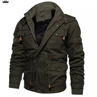 Nouvelle Mode Blouson Aviateur pour Homme Sur Mesure de Haute Qualité avec Doublure Fourrure et Lavage Épais, Vestes d'Extérieur pour Homme