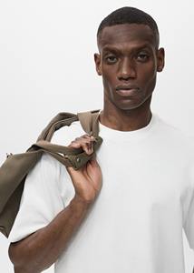 Camiseta de manga corta de punto de algodón 100% para hombre, diseño personalizable de cuello redondo de Color sólido para uso diario, uniforme de equipo de Fitness - Product Image 6