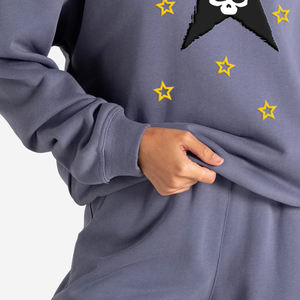 Vente en gros de vêtements pour femmes sweats d'hiver à épaules tombantes couleur décontracté solide sweats à capuche tricotés pour femme - Product Image 5