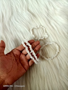 Natural White Agate Chips <b>Bracelet</b> Crystal Stone Beaded Stretch <b>Bracelet</b> <b>Healing</b> Gemstone Jewelry for Men Women - Product Image 3