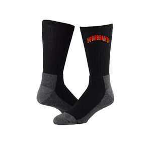 Chaussettes de sport en polyester/acrylique de haute qualité, logo couleur personnalisé, vente en gros, logo brodé personnalisé, chaussettes jacquard - Product Image 1