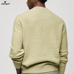 Suéter de Punto Casual de Alta Calidad para Hombre, Invierno, Suave, Cómodo, Antiarrugas, Lana/Cachemira, Logotipo Frontal Personalizable - Product Image 4