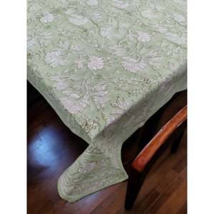 Mantel de Algodón 100% con Estampado Artesanal Indio, 150*220 cm, Tema Floral Boho, Lino de Cocina para Hogar y Hoteles, Marca Navideña - Product Image 6