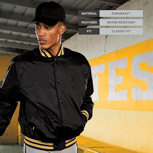 Chaqueta Bomber de Diseño 2025 al por Mayor, Chaqueta Satinada de Alta Calidad para Hombre, Diferentes Colores, Nueva Llegada, Estilo Urbano, con Parches - Product Image 4