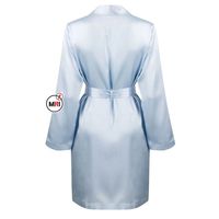 Peignoir de luxe personnalisé pour femme en satin de soie respirant et à séchage rapide, vêtement de nuit brillant printemps/été pour femme, longueur genou