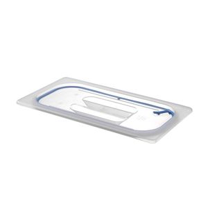 HENDI Gastronorm GN 1/3 Transparent Food Storage Lid with Hermetic <b>Seal</b> 325x176mm - Product Image 1