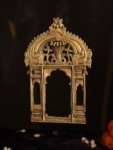 Estatua de Ganesh de Latón, Adorno Artesanal para Sala de Estar, Repisa, Recepción, Escritorio, Centro de Mesa Decorativo para Templo - Product Image 2