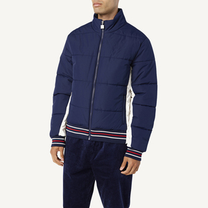 Chaqueta de bombardero con cuello en V y logotipo personalizado de alta calidad con soporte de estilo elevado, letra Vintage transpirable de secado rápido - Product Image 2