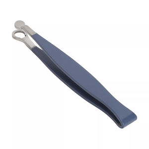 Pinzas para cortar el vello de la nariz de alto grado Punta redonda Metal Acero Depilación de la nariz Recorte con revestimiento de color - Product Image 1