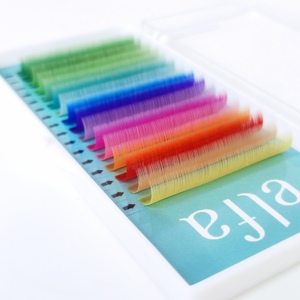 ราคาดีที่สุด ELFA 0.10x12มม. ขนตาปลอมเส้นต่อเส้นหลากสี HY LON FIBER ทำมือ ขนตาธรรมชาติ หนา ยาว นุ่ม สำหรับแต่งหน้า - Product Image 6