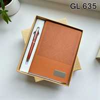 Cuaderno de Bambú con Logotipo Personalizado, Cuaderno Ecológico de Madera A5 con Bolígrafo de Madera, Juego de Regalo Empresarial de Cuero con Bolígrafo