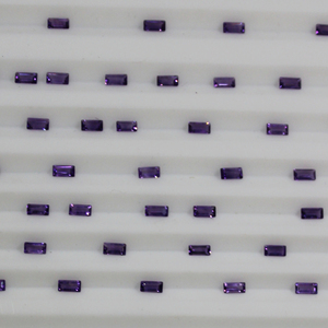 Ametista Africana Natural, Corte Baguette de 4x2 mm, Piedras Preciosas Sueltas de Color Morado, Gemas de Montaña Roja para Joyería - Product Image 3