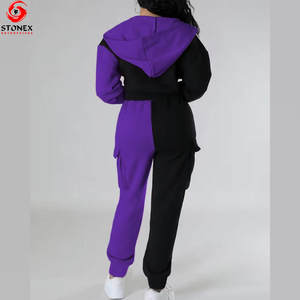 Nuevo Conjunto Deportivo Informal con Capucha para Mujer, Ligero, 100% Algodón, de Alta Calidad, Cómodo, Mangas Largas - Product Image 4