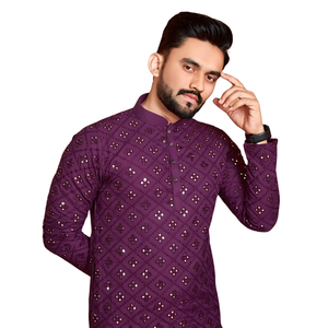 Estilista para hombres, fabricación Punjabi tradicional en Bangladesh, ropa de moda para hombres, Punjabi de alta calidad sostenible para hombres - Product Image 4
