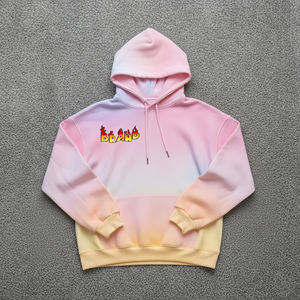 เสื้อฮู้ดระบายอากาศผ้าฝ้าย100% โอเวอร์ไซส์ผ้าฟลีซซักลายปักโลโก้ออกแบบได้ตามต้องการ - Product Image 1