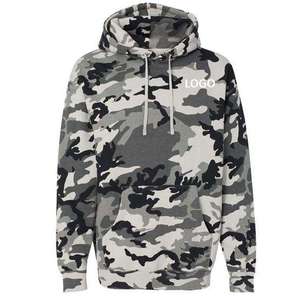 Sweat à capuche décontracté en polaire de polyester pour homme, confortable, imprimé, zippé, respirant, pour l'hiver, uni, teint - Product Image 5