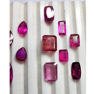 พลอยทัวร์มาลีนธรรมชาติหลายลูกแพร์รูปไข่ขนาด10-20มม. ขนาด4ชิ้นตัดเป็นรูปสี่เหลี่ยมผืนผ้า179 CTS Lot Iroc - Product Image 4