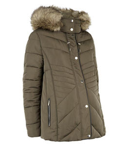 Manteau parka long en duvet d'oie pour femmes, veste matelassée d'hiver pour l'extérieur, fermeture éclair debout, respirant, épais, à capuche, vêtements d'extérieur, OEM disponible - Product Image 1