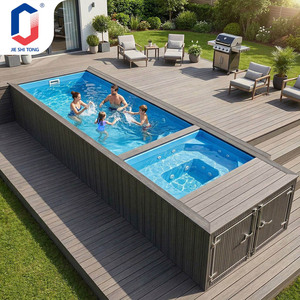 Easy Setup Fiberglass Pool Kit UV Protected for Family Fun Eco-Friendly Design for Outdoor Spaces Resort-Style Fiberglass Pool - Product Image 2