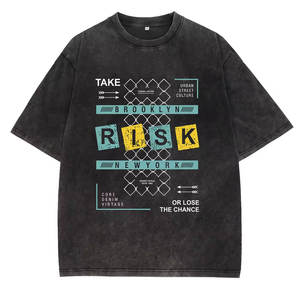 Ropa de hombre en blanco 100% algodón camiseta hombres 100% bordado personalizado puff o serigrafía chenille camisetas 2024 - Product Image 2