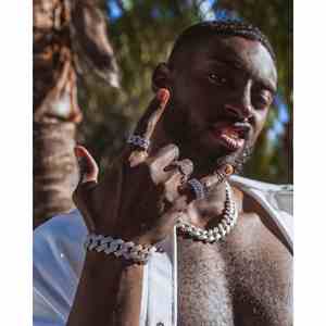 กำไลข้อมือทอง 14K แบบ Cuban Link ประดับเพชรโมอิสซาไนต์ ชุบโรเดียม ดีไซน์เรขาคณิต สไตล์ศาสนา ทันสมัย วัสดุทองเหลือง ทุกขนาด VVS - Product Image 2