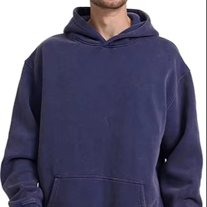 Sudaderas Casuales de Invierno para Hombre, Color Sólido, 100% Algodón, Felpa, Corte Regular, Secado Rápido y Transpirable, Ecológicas, con Bolsillo, Alta Calidad - Product Image 1
