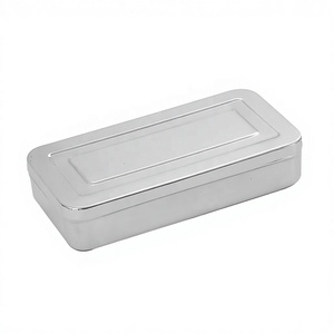 กล่องเก็บเครื่องมือสแตนเลสเกรด A + 20*10*5ซม. กล่องเก็บเครื่องมือ OEM สำหรับ ISO13485 CE - Product Image 1
