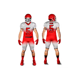 ชุดเครื่องแบบทีมฟุตบอลอเมริกันเสื้อยืดและกางเกงชุดกีฬาระบายอากาศแห้งเร็วสำหรับสโมสรทีมการฝึกซ้อมและลีก - Product Image 1